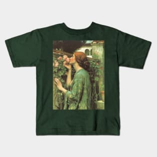 My Sweet Rose (aka The Soul of the Rose) by John William Waterhouse Kids T-Shirt